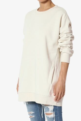TheMogan S~3X Felpe Pullover in Pile Girocollo Oversize Casual Accoglienti - Foto 59 di 188