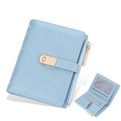 Womens Leather Wallet Bifold Zipper Handbag Short Clutch Card Holder Coin Purse - Picture 18 of 66