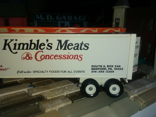 Winross 1988 Kimble's Meats & Conces Bedford PA Traktor LKW mit Anhänger Druckguss  - Bild 5 von 12