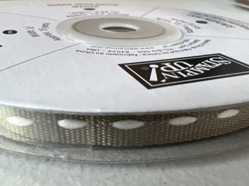 Stampin’ Up! Band 1/4" genäht Ripsband * echter Thymian * nicht mehr produziert Rarität NEU - Bild 1 von 4