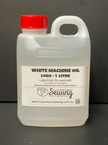 SEWING MACHINE WHITE LIGHT DUTY OIL LO80, 1 Litre, INDUSTRIAL, DOMESTIC MACHINES - Picture 1 of 2