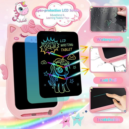 Toys for 1 2 3 Year Old Girl Gifts,10In LCD Writing Tablet for Kids,Toddler Toys - Picture 5 of 11