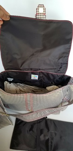 Kalencom New Orleans Large Buckle Houndstooth Print Diaper Bag - NWT - Picture 3 of 12