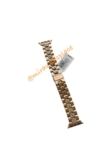 NWT MICHAEL KORS Rose-Gold Unisex Band for Apple Watch MKS8020 38 40mm - 第 7/8 張圖片