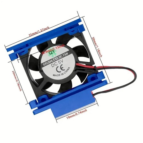 OGRC Aluminum Velineon VXL-3s ESC Cooling Fan Traxxas Slash, Stampede, Rustler - Bild 2 von 8