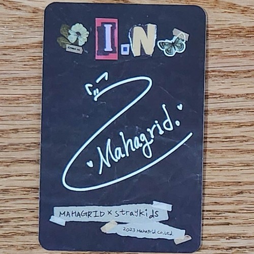 I.N Official Mahagrid 4th Promotion Photocard Stray Kids Genuine Kpop - 第 2/2 張圖片