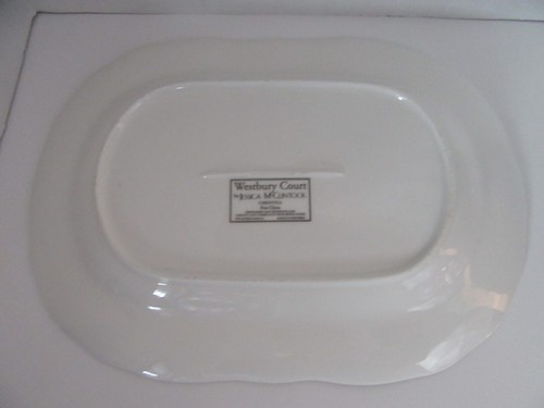Jessica McClintock Westbury Court Oblong Serving Platter Christina 14" Floral - Picture 3 of 4