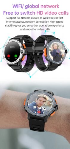 Smart Uhr Herren Frauen Silber Smartwatch GPS SIM-Karte 4G RAM 64G ROM hd kamera - Bild 15 von 20