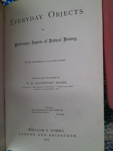 1877 antique book Everyday Objects science natural history illustrated astronomy - Picture 6 of 23