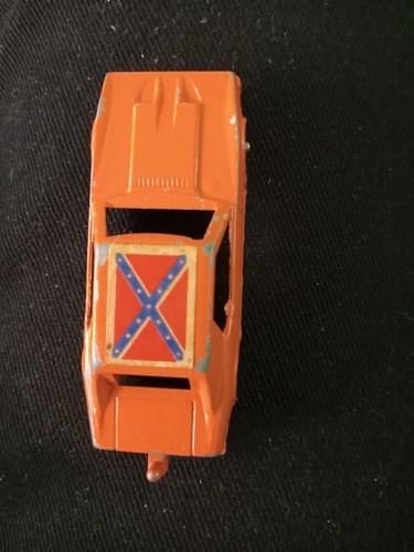 MidgeToy Vintage General Lee car 2 1/2" diecast orange Rockford,Ill, USA Rare - Picture 5 of 5
