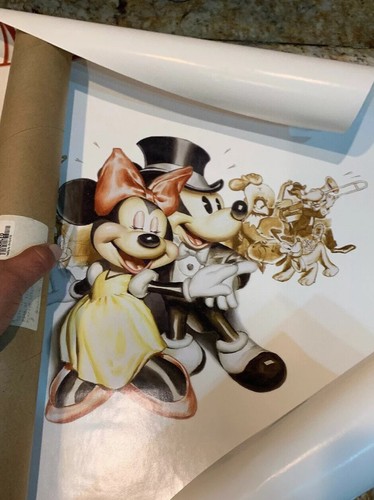 POSTER MICKEY & MINNIE RINGING IN THE MILLENNIUM NEU c - Bild 7 von 8