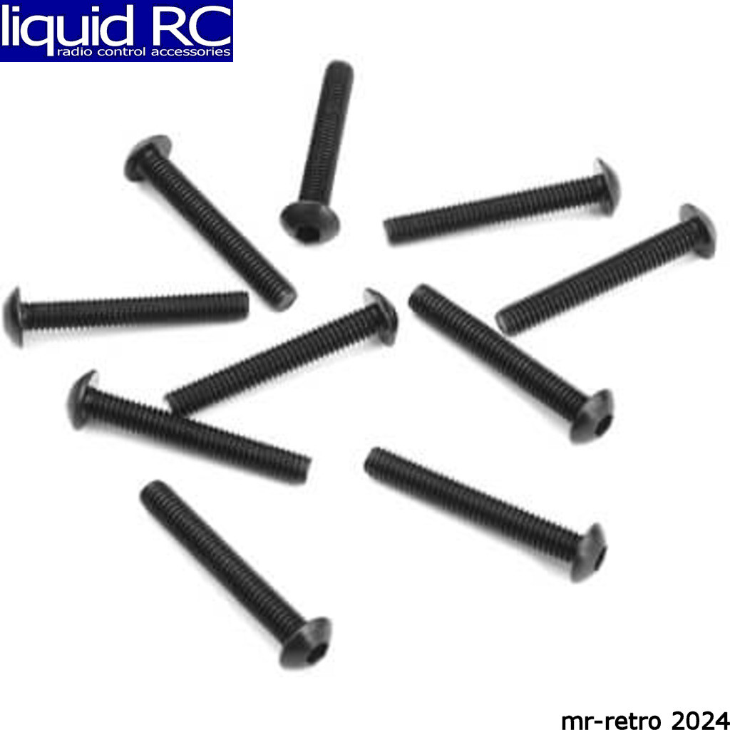 TKR1409 – M3x20mm Button Head Screws (black, 10pcs) TKR1409 – M3x20mm Button Head Screws (black, 10pcs)