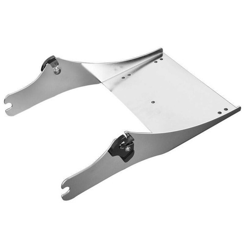 Chrome Trunk Mount Rack w/ Docking Kit For Harley Touring Tour Pak Pack 97-08 - Picture 10 of 13