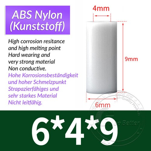 M3-M12 WHITE NYLON SPACERS PLASTIC STANDOFFS ROUND THICK WASHERS - Picture 64 of 232