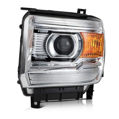 For 2014-2018 2019 GMC Sierra Headlights Assembly Pair Driver+ Passenger Side - Picture 2 of 9