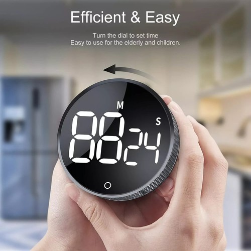 Digital Kitchen Timer Large LED Display Magnetic Countdown for Classroom Cooking - Picture 20 of 21