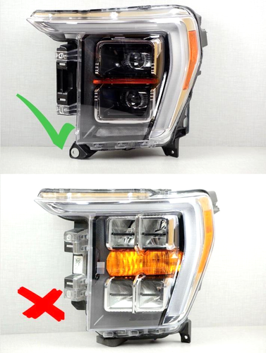 Perfecto genuino! Faro LED dinámico izquierdo izquierdo izquierdo Ford F-150 2021-2023 cromado OEM - Imagen 2 de 11