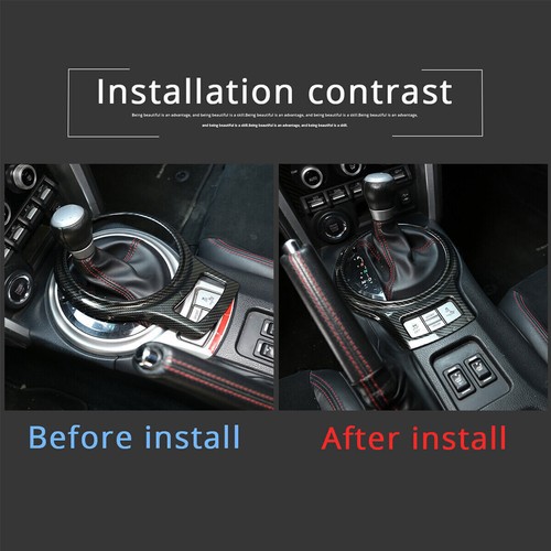 Carbon Firber ABS Center Console Gear Shift Trim Cover for Toyota 86/Subaru BRZ - Picture 3 of 9