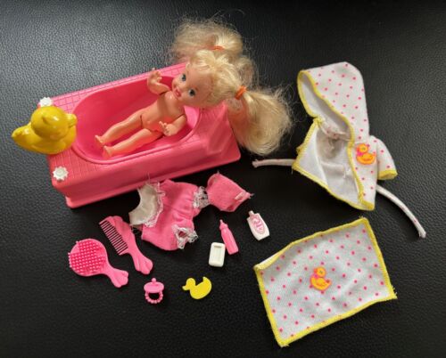 Vintage Barbie Shelly Badespaß mit Badewanne Wanne und viel Zubehör ....(Mattel) - Bild 3 von 8