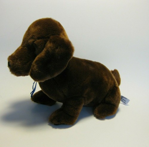 LABRADOR FAO Schwarz Dog Lab Chocolate Plush Blue Ribbon Animal Toys R US