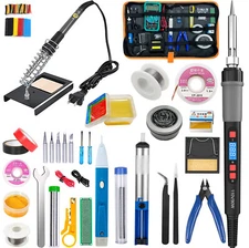 Soldering Iron Electric Gun 90W Adjustable Temperature Welding Solder Wire Kit