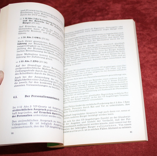 DDR Buch MdI 1978 Grundwissen für Polizei Volkspolizisten Pflichten Befugnisse - Picture 13 of 15