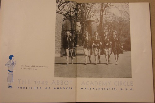 1942 ABBOT ACADEMY YEARBOOK ANDOVER MASSACHUSETTS - Picture 2 of 3