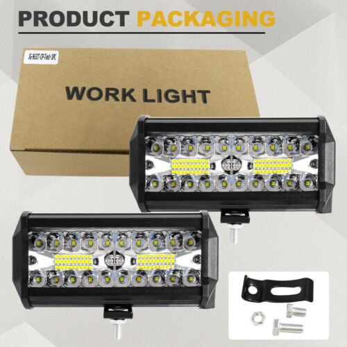 12V 24V LED Work Pods Light Bar Flood Spot Lights Driving Offroad Truck UTE 4WD - Picture 18 of 168