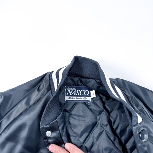 Chaqueta Bomber De Colección John P. Freeman Panthers Azul Satinado L Hecha en EE. UU. Años 80 - Imagen 4 de 11