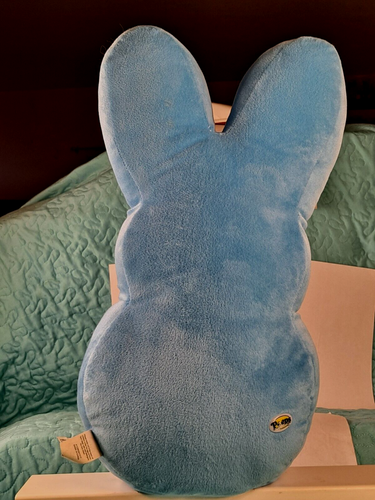 Ostern PEEPS blauer Marshmallow Süßigkeitenhase 17 Zoll Kissen Plüschhase Stofftier - Bild 6 von 12