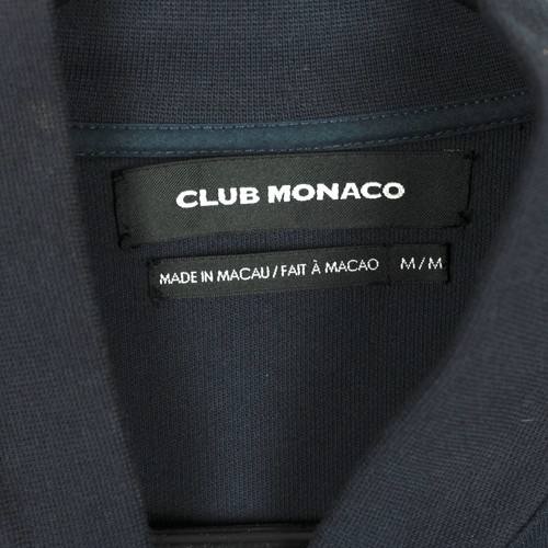 Club Monaco Full Zip Men Jacket Size M Lightweight Relaxed Fit Casual Navy Blue - Picture 5 of 13