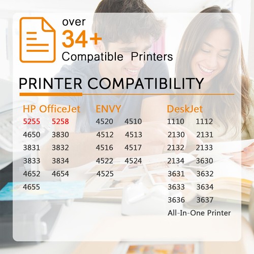63 XL 63XL Ink Cartridge pk fits HP OfficeJet 3830 4650 5200 5230 5255 5258 - Picture 19 of 41