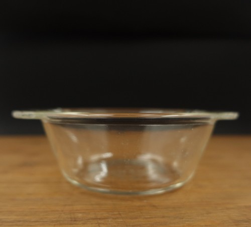 Vintage Fire King 1 Cup Clear Bowl Wings Handles 8 oz Ovenware Baking Dish - Picture 4 of 5