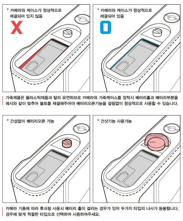 Media funda de cuero genuino Gariz HG-X100VBR para Fuji X100V, marrón Foto 2 de 4