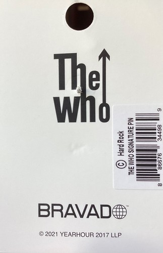 2021 HARD ROCK CAFE THE WHO AUTOGRAPH SERIES SIGNATURE BULLSEYE LOGO PIN - Picture 4 of 4