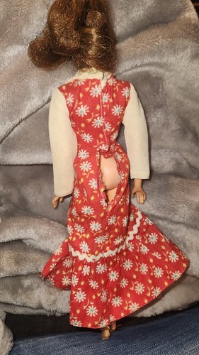 BARBIE TNT MARLO FLIP BRUNETTE 60s DOLL Handmade Dress EYELASH Knees 3 Click - Picture 16 of 16