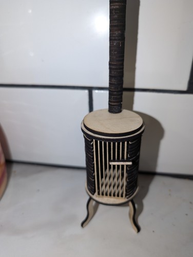 1/12 scale Dolls house furniture kit, Wood Burning Stove Kit - Picture 3 of 4