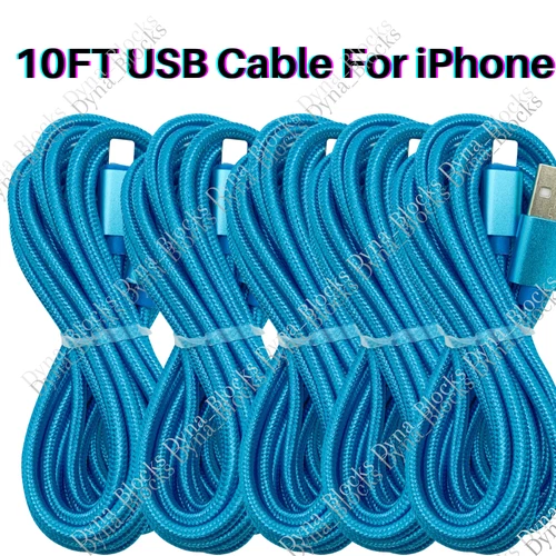 Fast Charger USB Cable 10FT For iPhone 5 6 7 8 Plus X XR Xs Max 11 12 13 14 Pro