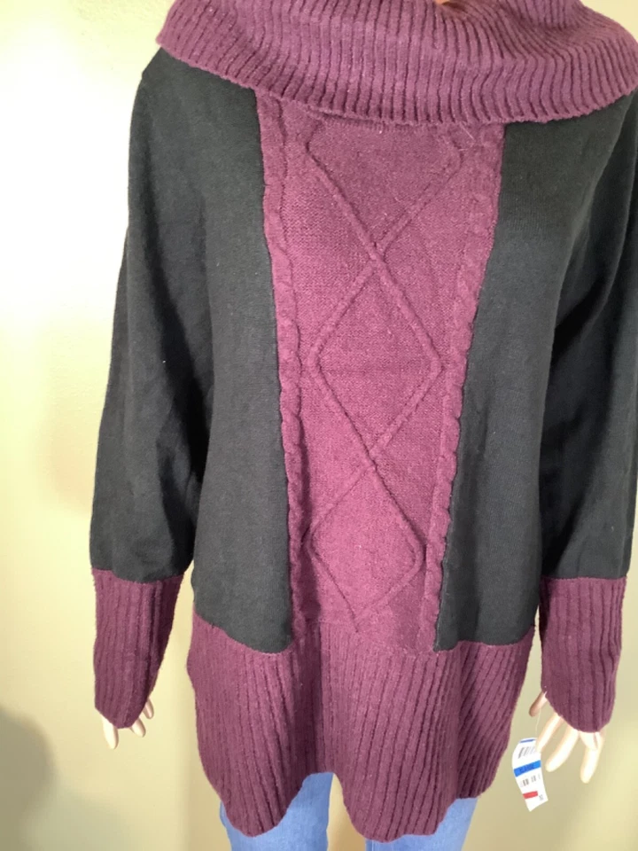 Style & Co Women’s  Wool Cowl Neck Pullover Sweater Long Sleeve - Size XLarge — 第 2/4 张图片