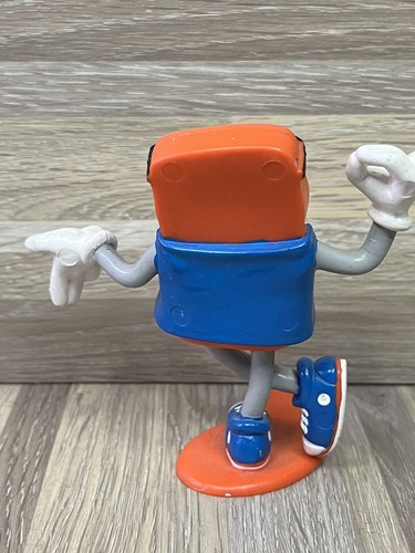 Vintage DOMINOS Pizza Cool Dude Mascot w glasses PVC Figure 3.5" 1983 - Picture 2 of 2