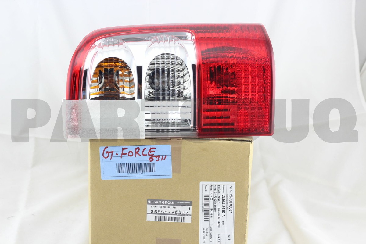 26550VC327 Genuine Nissan LAMP ASSY-REAR COMBINATION,RH 26550