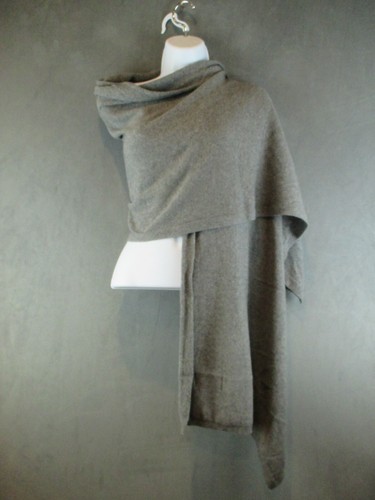 Cashmere Scarf Womens One Size Gray Wrap Scarf Made in Italy Cashmere Blend
