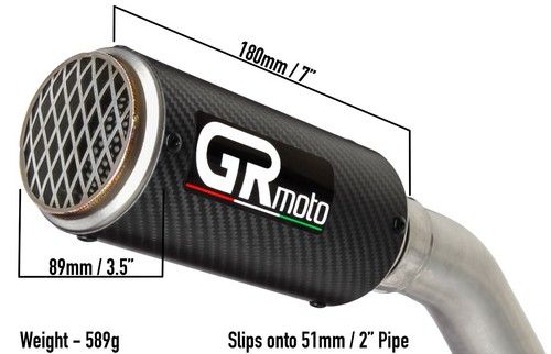 Escape para KTM Duque / RC 125 2017-2020 GRmoto Amortiguador 3K Carbono - Imagen 17 de 21