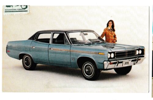 1970 REBEL SST 4 DOOR SEDAN Car American Motors Allentown PA Postcard 1969
