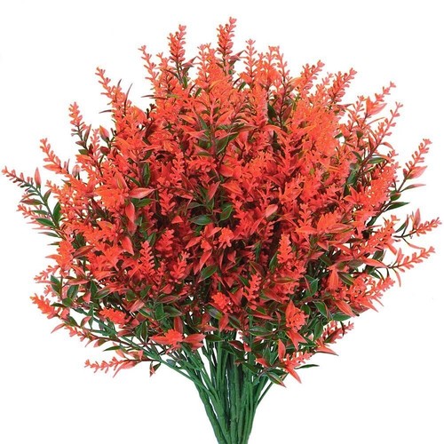 Artificial Flowers Plastic Fake Plant UV Resistant Home in/Outdoor Garden Decor - Picture 20 of 30