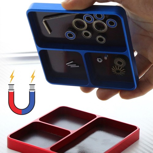 Screw Tray Magnetic Tool Storage Plate Square Maintenance Box for RC Cars Truck - Bild 2 von 13