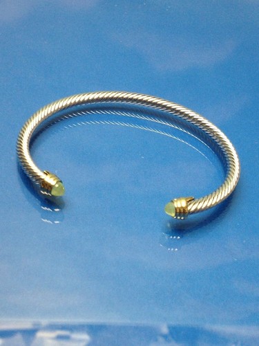 DESIGNER INSPIRED COLORFUL STONES SILVER & GOLD FINISH BANGLE CUFF BRACELET NEW - Picture 7 of 74