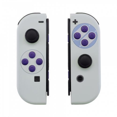 Nintendo Switch Joy-Con Controller Classic NES Light Grey Custom Shell - Picture 2 of 7