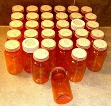 Lot of 33 Empty Plastic Containers With Lids For Crafts, Small Items, etc.