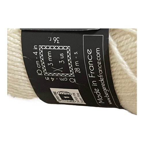 Bergere De France Merinos 2.5 Yarn Ecru Bebe  Baby 1 Skein 100% Merino Wool - Picture 3 of 5